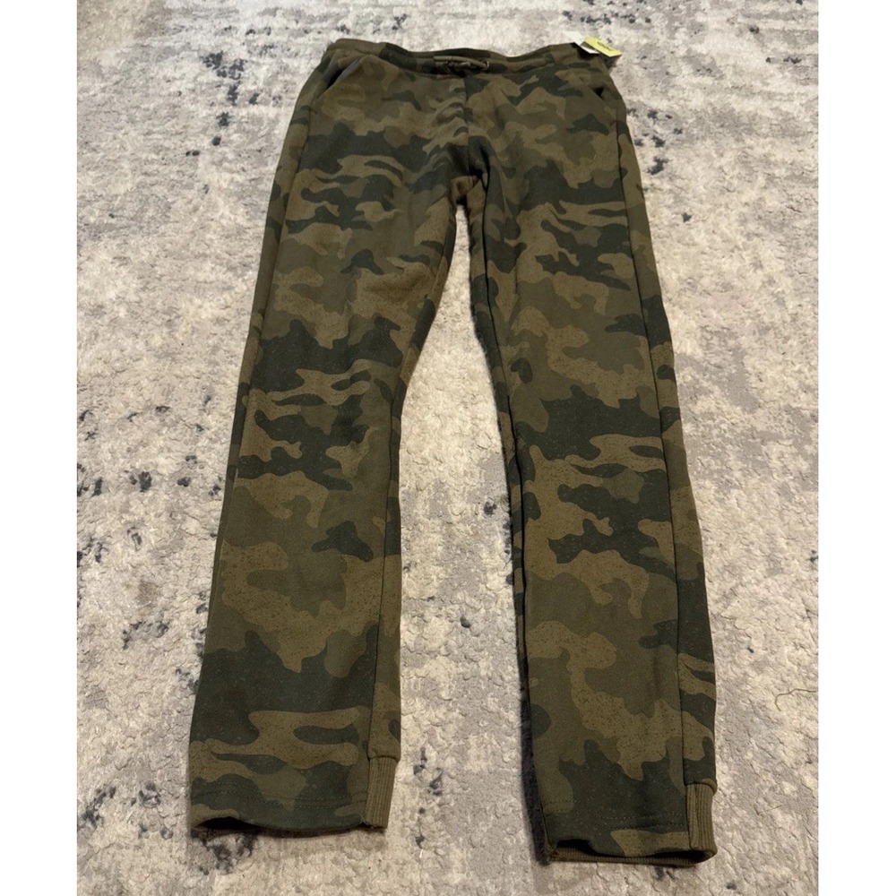 All in Motion Youth Boys Camo Fleece Jogger Pants Drawstring Sz XL 12-14 New